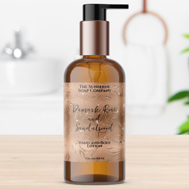 Étiquette de bouteille de cosmétiques en feuille d (Créateur téléchargé)