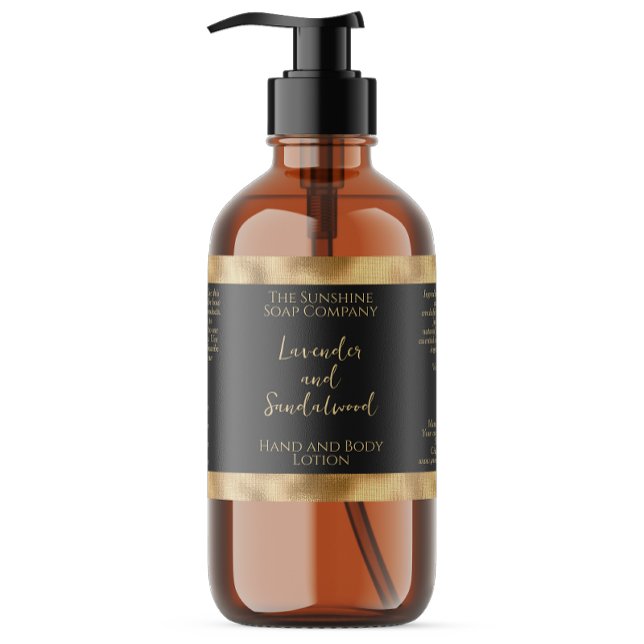 Étiquette de bouteille de cosmétiques en feuille d (Créateur téléchargé)