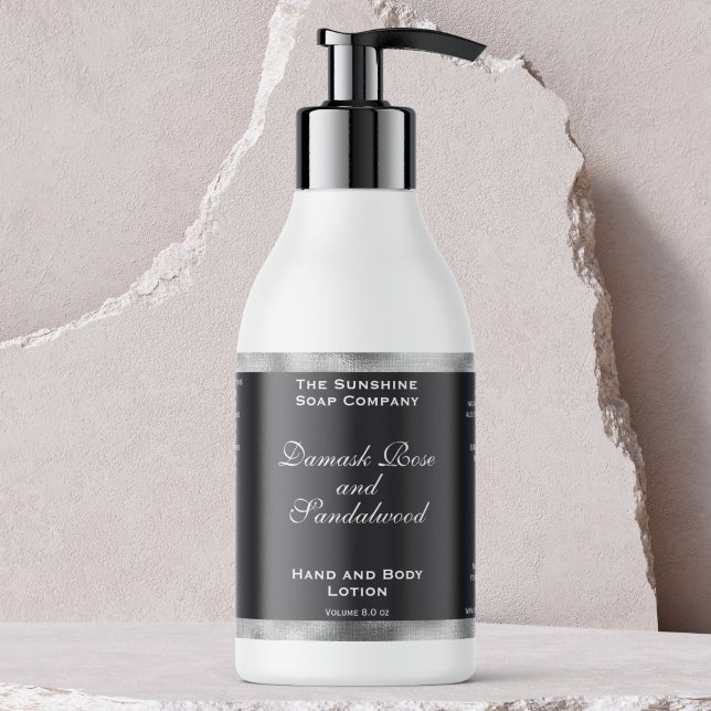 Étiquette de bouteille de cosmétiques en feuille m (Créateur téléchargé)