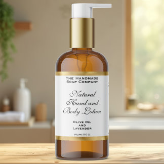 Étiquette de bouteille de cosmétiques en papier d'