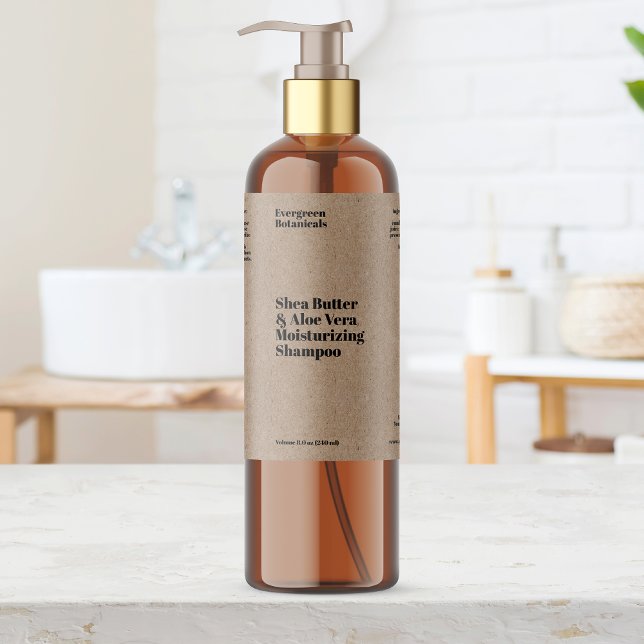 Étiquette de bouteille de cosmétiques imperméable  (Créateur téléchargé)