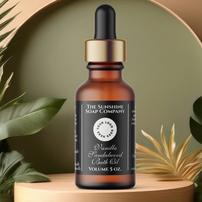 Étiquette de bouteille de gouttelettes de cosmétiq (Créateur téléchargé)