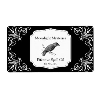 Étiquette de bouteille de gouttelettes de fleurs n