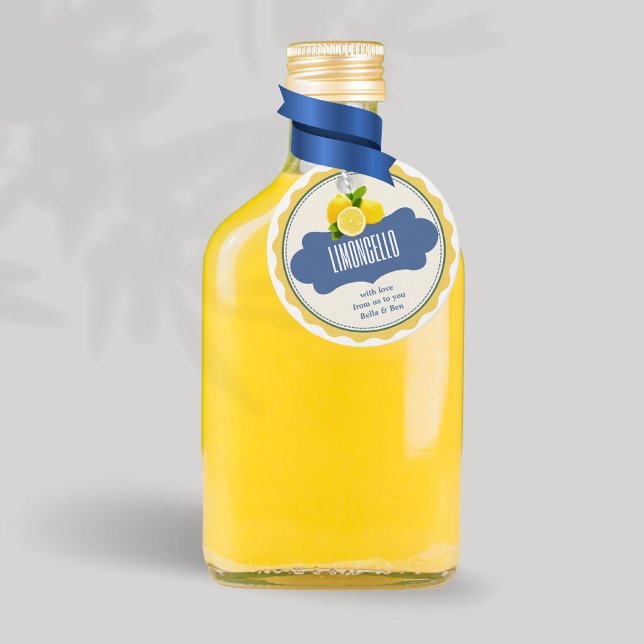 Étiquette de bouteille de Limoncello fait maison C (Créateur téléchargé)