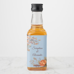 Étiquette de Bouteille de Liquor de Mariage Floral