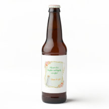 Étiquette de bouteille de vin de mariage et de vin