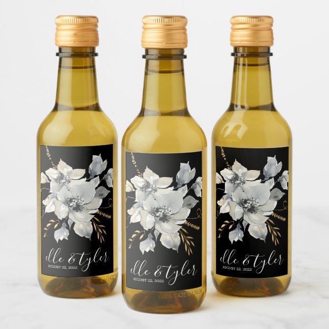 Étiquette de bouteille de vin miniature de mariage (Bouteilles)