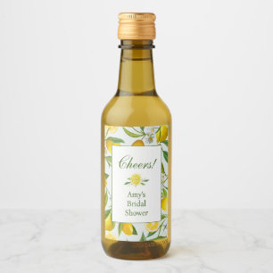 Étiquette de bouteille de vin miniature Lemon Main