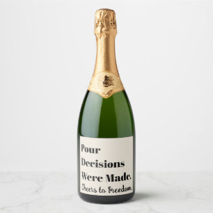 Étiquette de bouteille de vin personnalisée humour