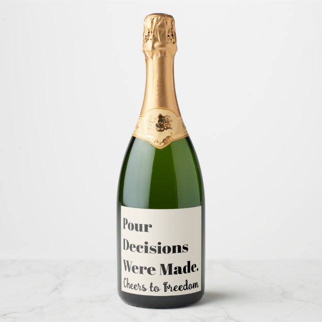 Étiquette de bouteille de vin personnalisée humour (Devant)