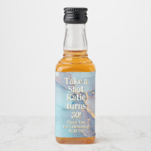 Étiquette de bouteille de whisky personnalisée – F