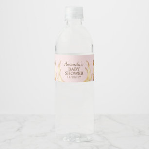 Étiquette de bouteille d'eau de baby shower