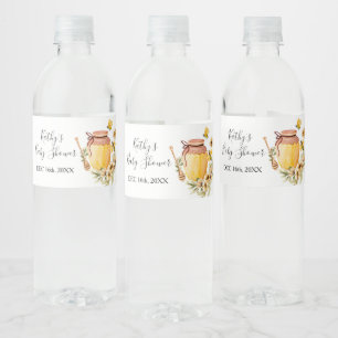 Étiquette de bouteille d'eau de Baby shower d'abei
