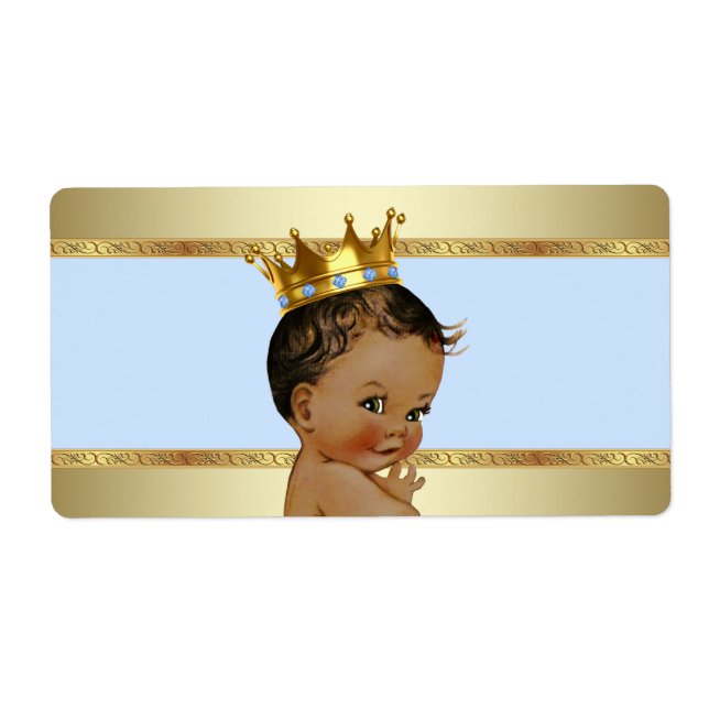 Étiquette de bouteille d'eau pour Baby Shower Prin (Devant)