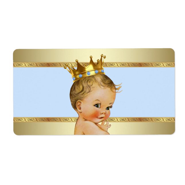 Étiquette de bouteille d'eau pour la baby shower d (Devant)