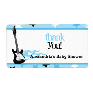 Étiquette de bouteille d'eau rock Star