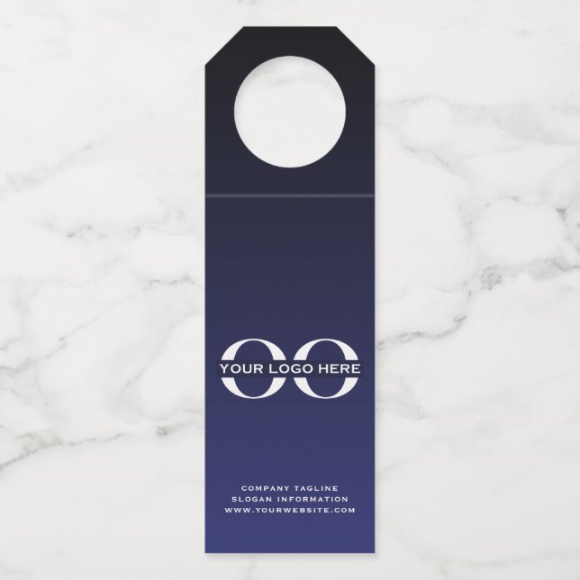 Étiquette de bouteille marine Logo d'entreprise (Devant)