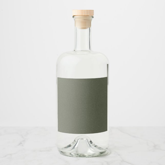 Étiquette de bouteille verte en mousse texturée -  (Devant)