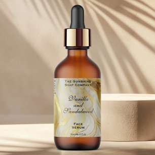 Étiquette de bouteilles de gouttelettes de Cosméti
