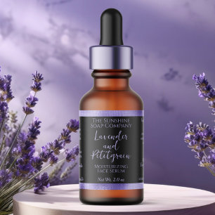Étiquette de bouteilles de gouttelettes de cosméti