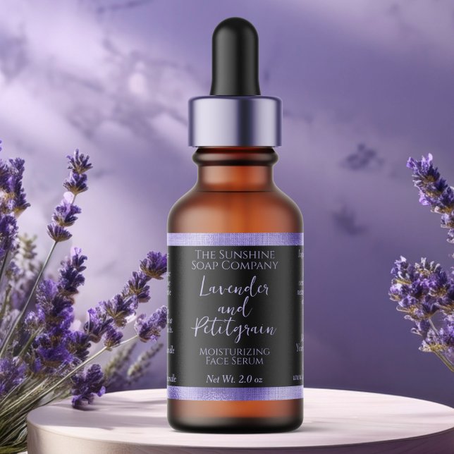 Étiquette de bouteilles de gouttelettes de cosméti (Créateur téléchargé)