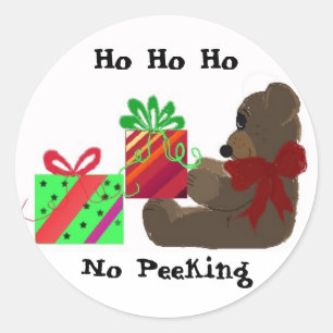 Étiquette de cadeau avec ours en peluche