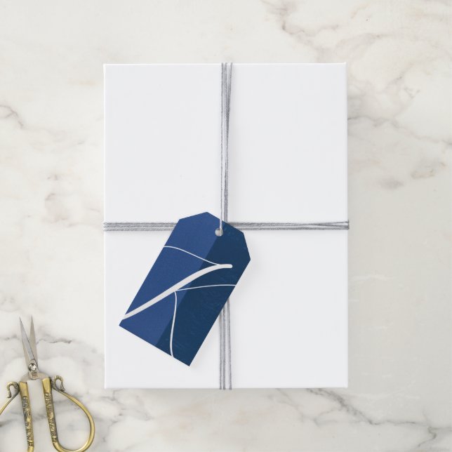 Étiquette de cadeau Blue Cheers (Avec de la ficelle)
