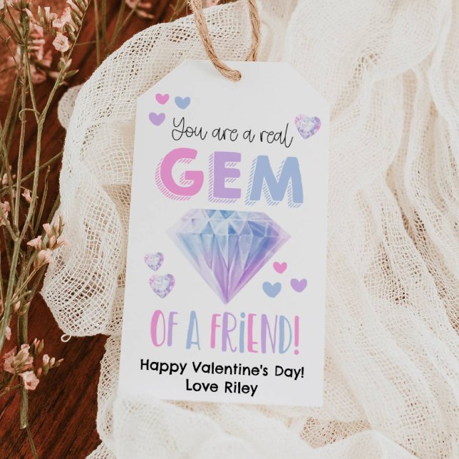 Étiquette de cadeau d'ami de la Saint-Valentin (Créateur téléchargé)
