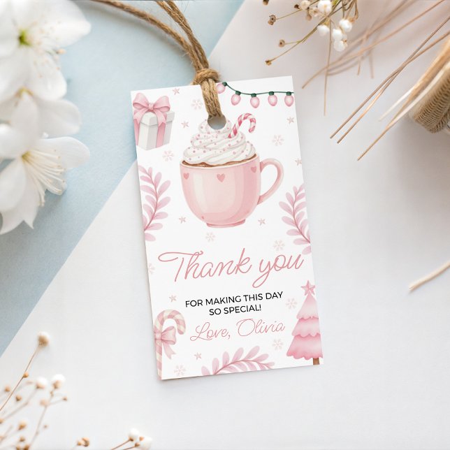 Étiquette de cadeau d'anniversaire Cookies & Cocoa (Créateur téléchargé)