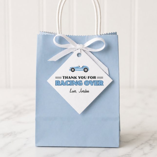 Étiquette de cadeau d'anniversaire de voiture de c (Créateur téléchargé)