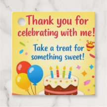 Étiquette de cadeau d'anniversaire imprimable