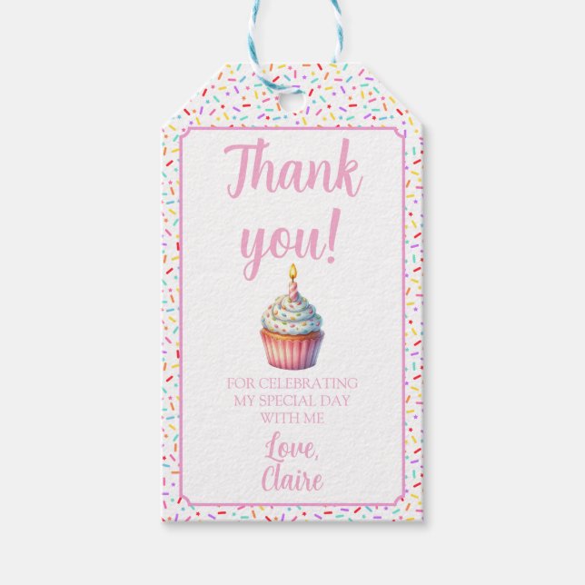 Étiquette de cadeau d'anniversaire pour mon amour (Devant)