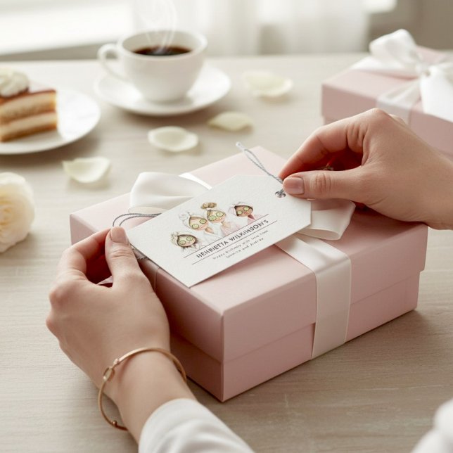 Étiquette de cadeau d'anniversaire pour une journé (Créateur téléchargé)