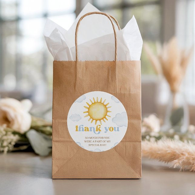 Étiquette de cadeau d'anniversaire Sunshine (Créateur téléchargé)