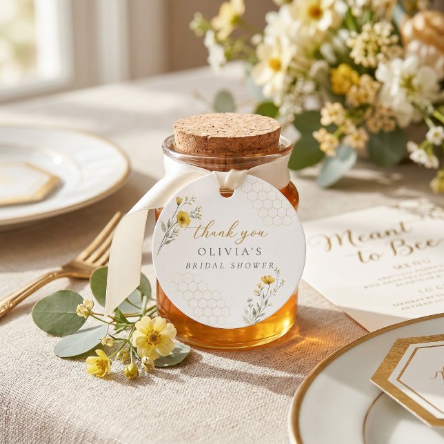 Étiquette de cadeau de bapteme de mariage Meant to (Créateur téléchargé)