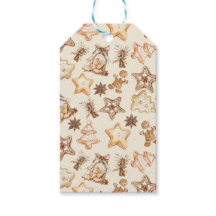 Étiquette de Cadeau de Biscuit de Noël