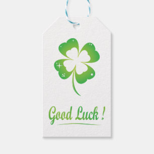 Étiquette de cadeau de bonne chance