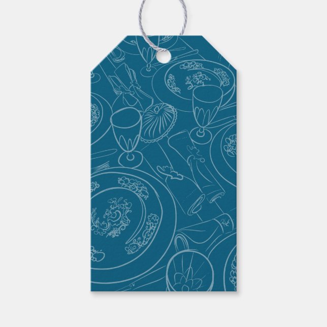 Étiquette de cadeau de brunch illustrée (Devant)