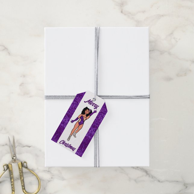 Étiquette de cadeau de danseuse personnalisée Viol (Avec de la ficelle)