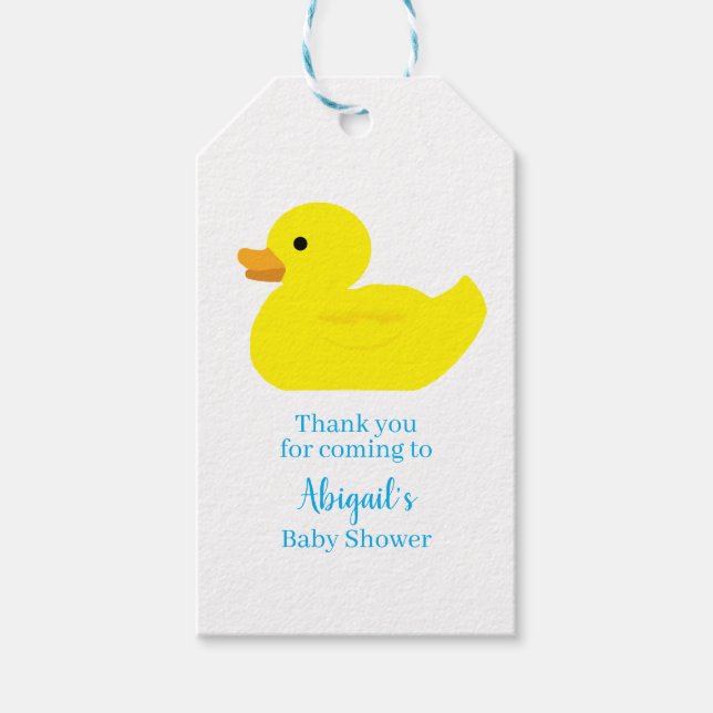 Étiquette de cadeau de douche bébé Illustration de (Devant)