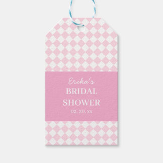 Étiquette de cadeau de douche de mariage de design