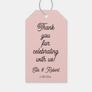Étiquette de cadeau de faveur 