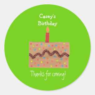 Étiquette de cadeau de fête d'anniversaire