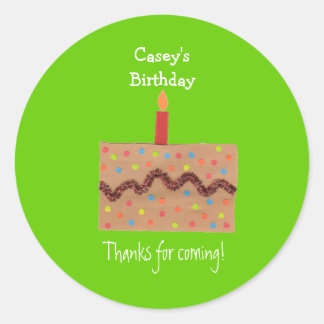 Étiquette de cadeau de fête d'anniversaire
