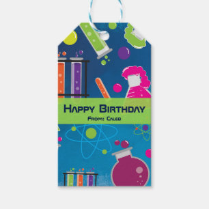 Étiquette de cadeau de fête d'anniversaire de scie