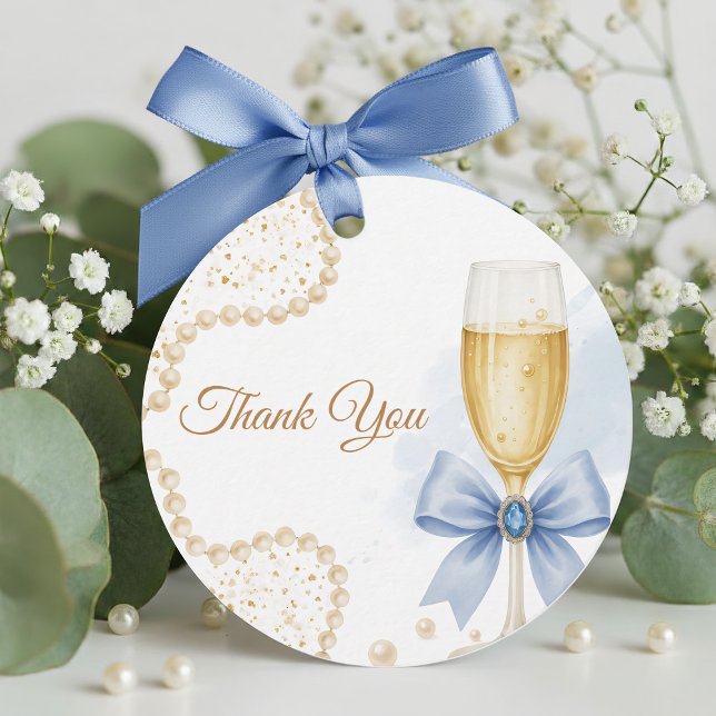 Étiquette de cadeau de fête de mariage Élégantes P (Créateur téléchargé)