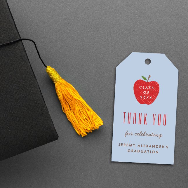 Étiquette de Cadeau de Fête de Remise de Diplôme P (Créateur téléchargé)