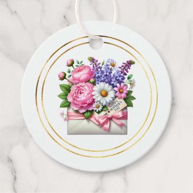 Étiquette de cadeau de Fête des Mères (Devant)