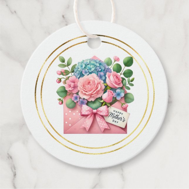 Étiquette de cadeau de Fête des Mères (Devant)