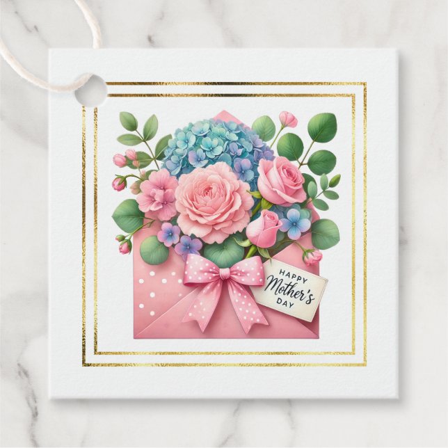 Étiquette de cadeau de fête des mères (Devant)